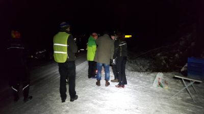 Bild från Torsås OK:s deltävling i Go´nattcupen 2018 som gick i snön i Sunelycke.