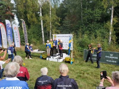 Prispallen i HD 80 som imponerade med sina stora startfält. 