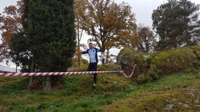 Jonas passerar en varvningskontroll vid Vilsel&ouml;pet 2018. Vilsel&ouml;pet &auml;r klassiska t&auml;vlingar som har en l&aring;ng historia.