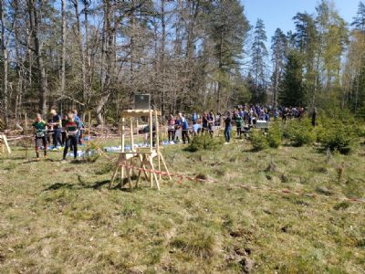 Startplatsen vid vår senaste tävling i Degerhyltan 7 maj 2023. 