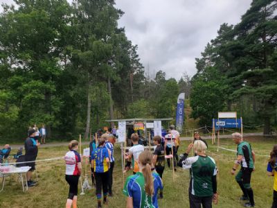 Torsås OK:s start på etapp 3 i Gunnarsö.