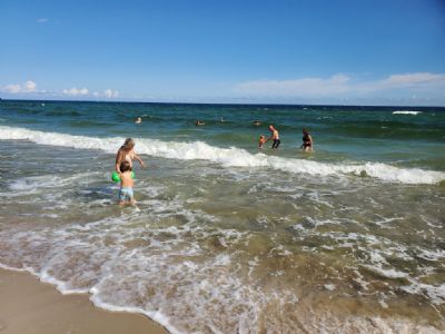 Klicka för större bild! Homrevet! Under våra Ölandsläger är ett bad vid den underbara stranden ett måste om vädret är med oss. Ett härligt ställe som dessutom har drömterräng bara meter från stranden.