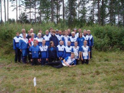 Ett stort Torsås OK-gäng vid O-ringen i Eksjö 2009.