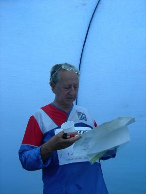 Uno Pettersson, en av klubbens grundare, under 5-dagars i Eksjö.